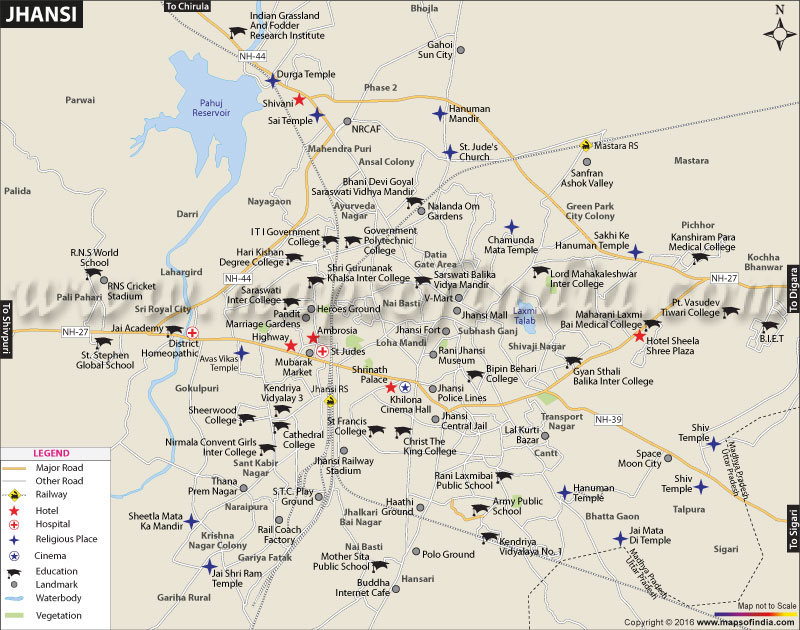 City Map of Jhansi