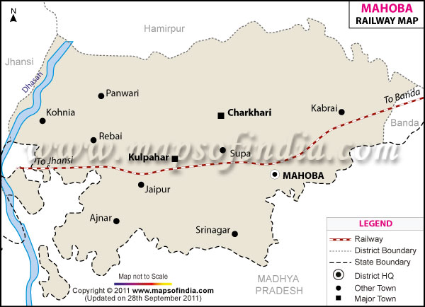Railway Map of Mahoba