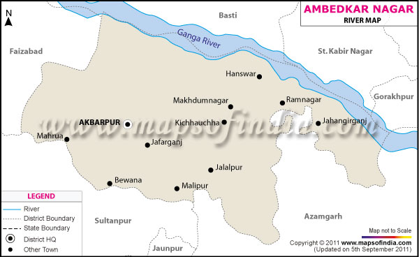 River Map of Ambedkar Nagar
