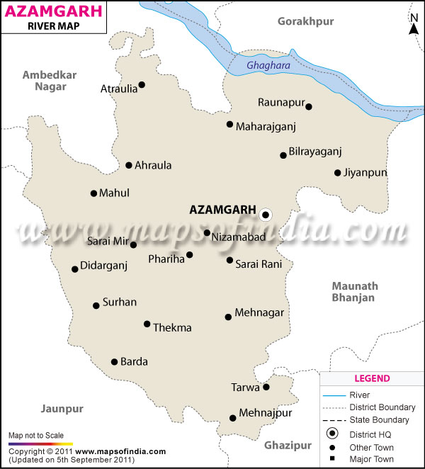 River Map of Azamgarh