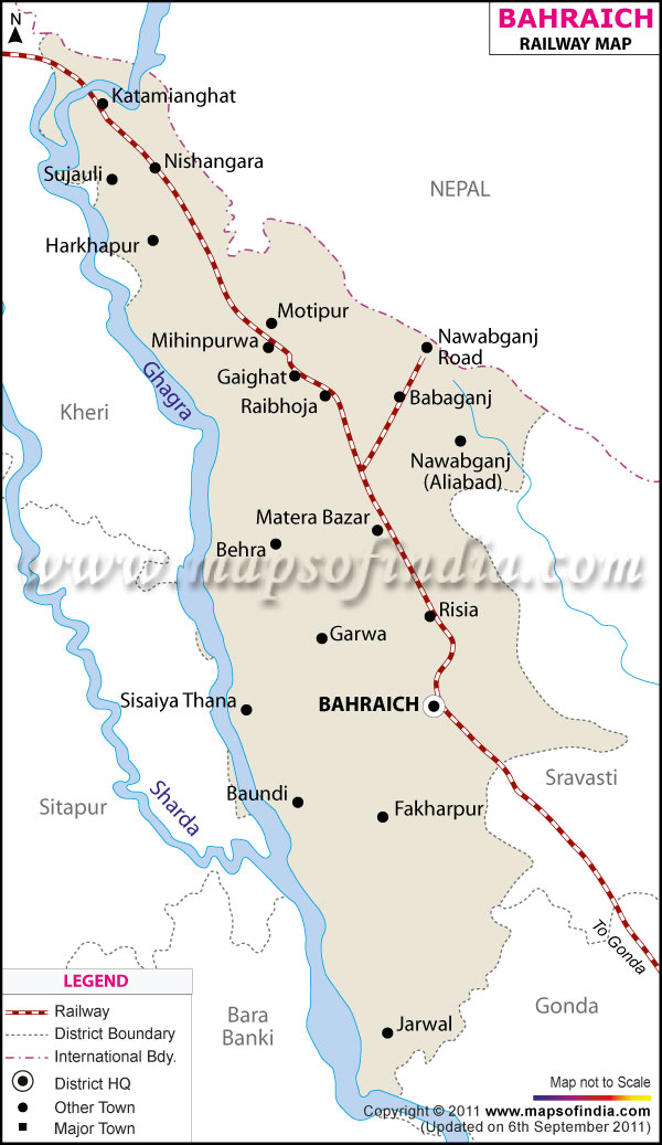 River Map of Bahraich