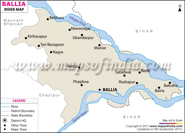 River Map of Ballia