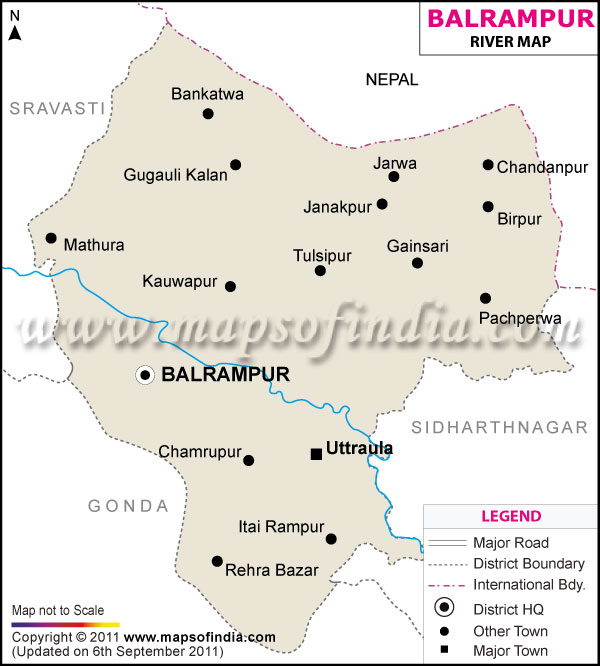 River Map of Balrampur