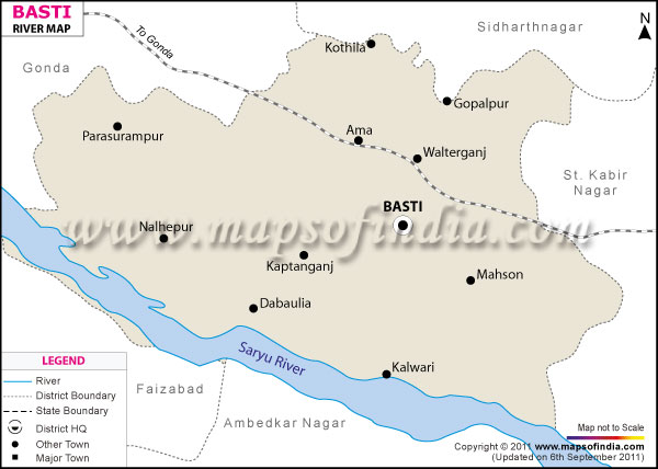 River Map of Basti