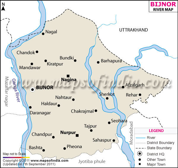 River Map of Bijnor
