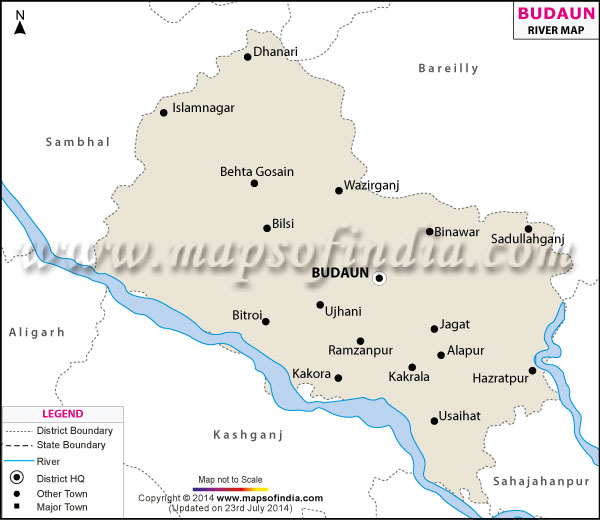 River Map of Budaun
