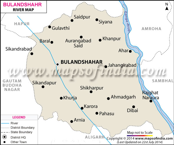 River Map of Bulandshahar