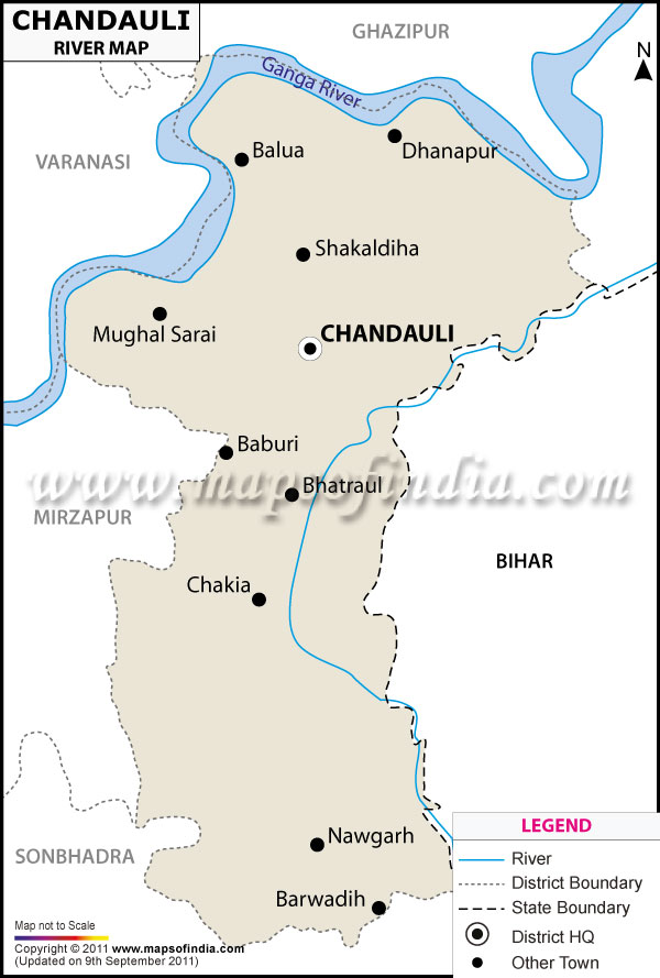 River Map of Chandauli