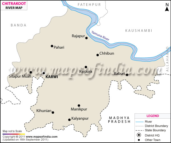 River Map of Chitrakoot