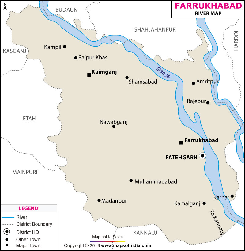 River Map of Farrukhabad