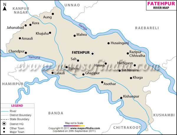 River Map of Fatehpur