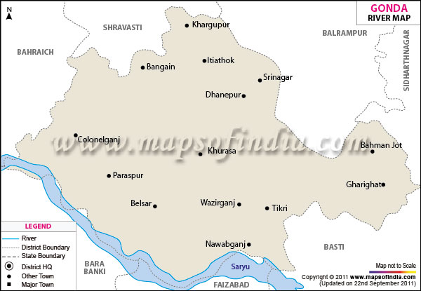 River Map of Gonda