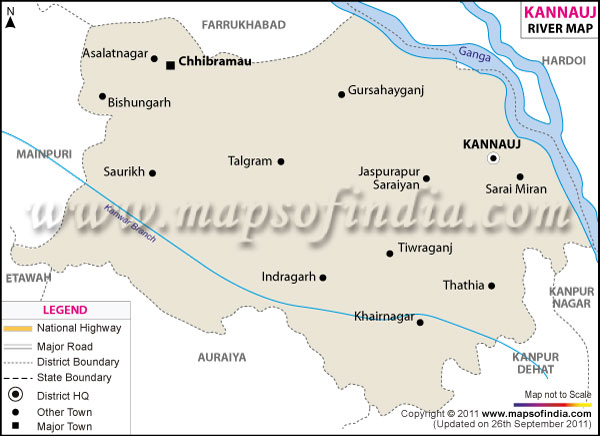 River Map of Kannauj