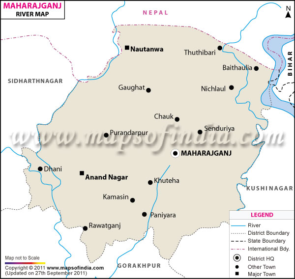 River Map of Mahrajganj