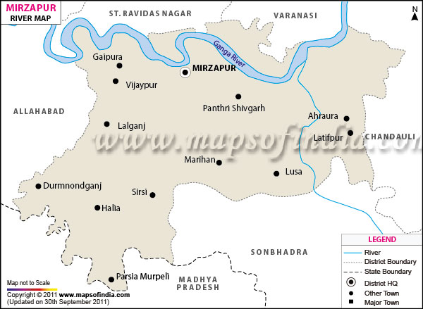 River Map of Mirzapur