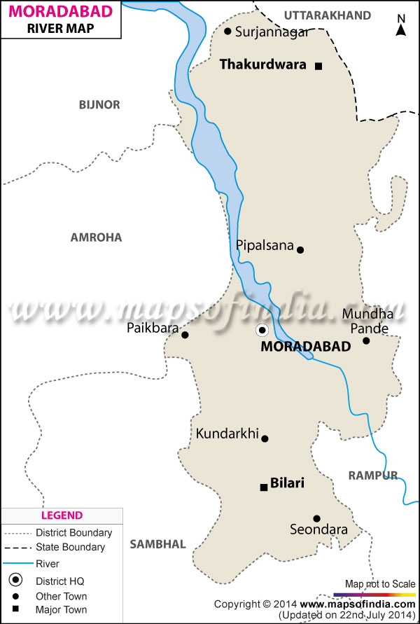 River Map of Moradabad