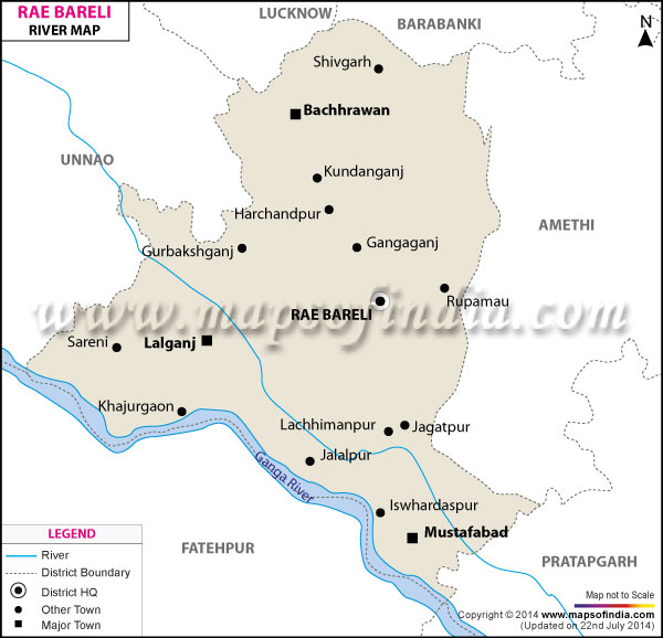 River Map of Rae Bareli