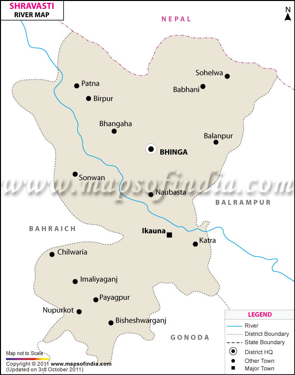 River Map of Shravasti