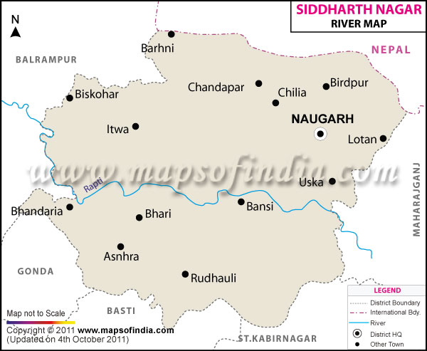 River Map of Siddharthnagar