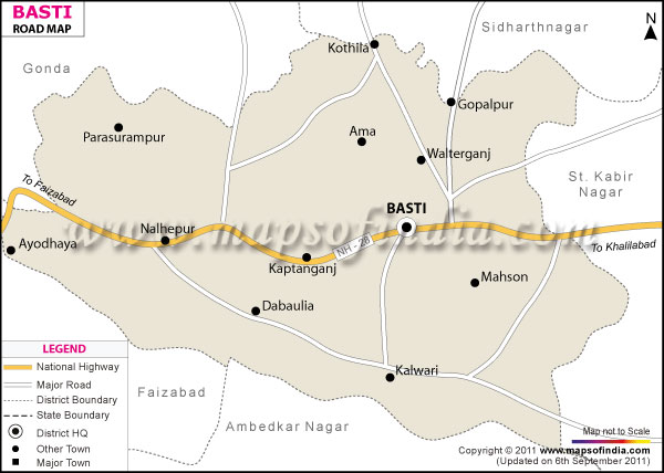 Road Map of Basti