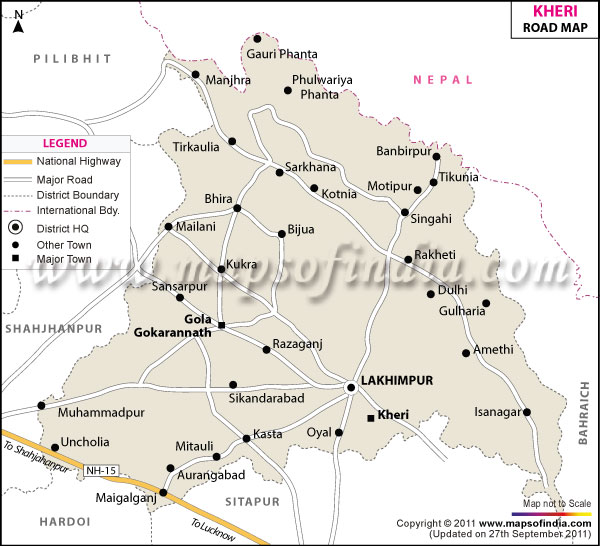 Road Map of Kheri