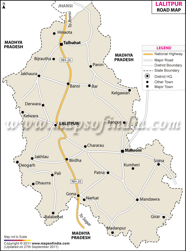 Road Map of Lalitpur
