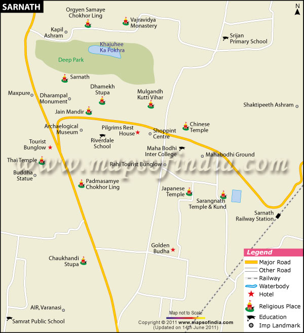 City Map of Sarnath