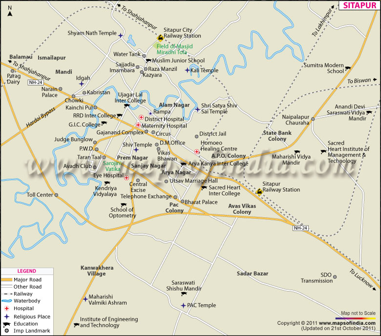 City Map of Sitapur