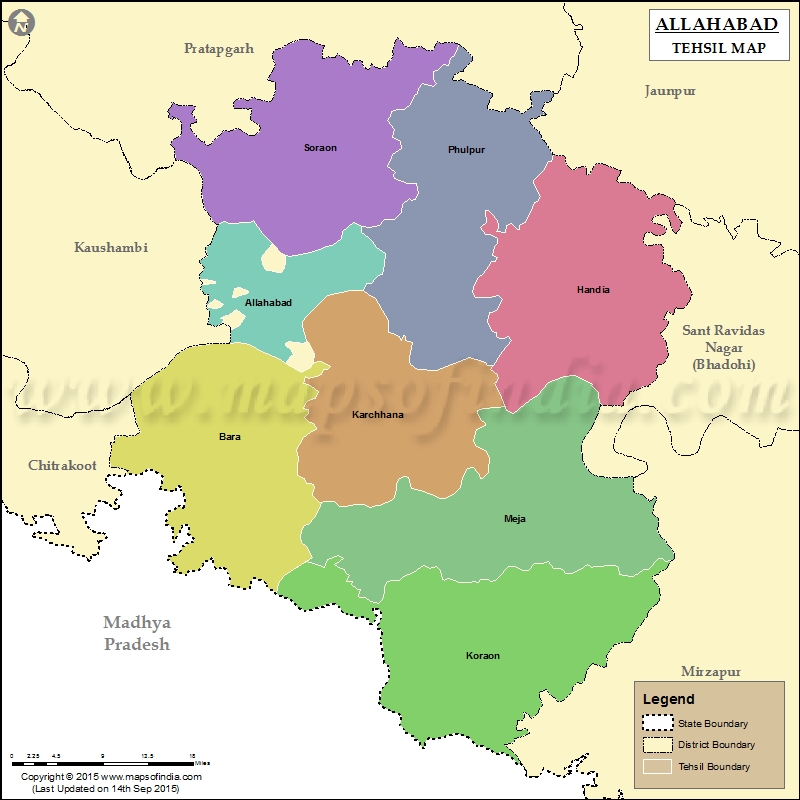 Tehsil Map of Allahabad