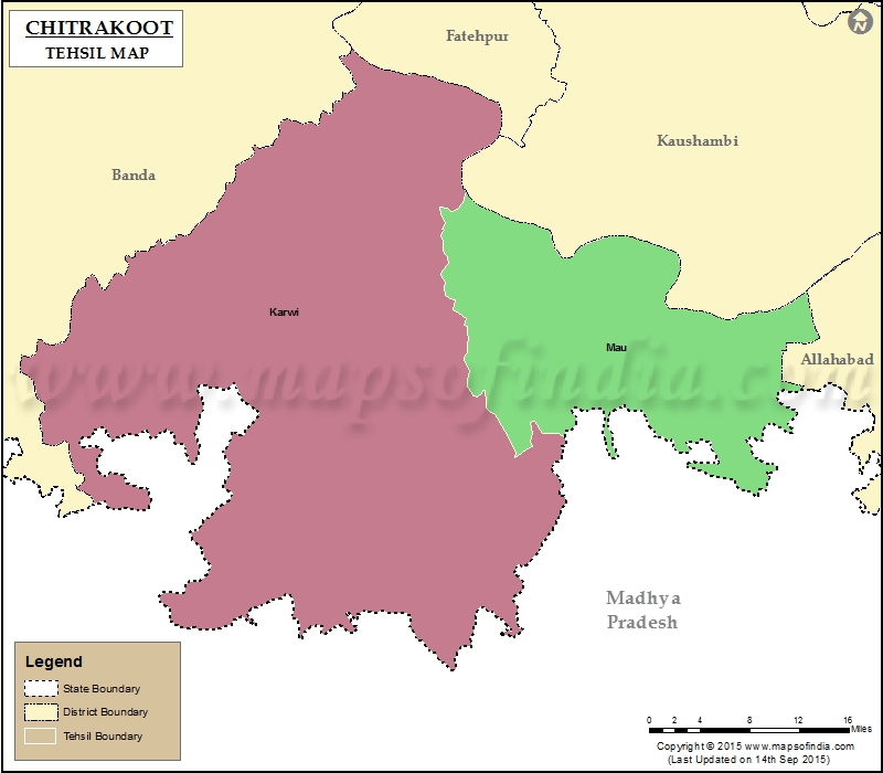 Tehsil Map of Chitrakoot