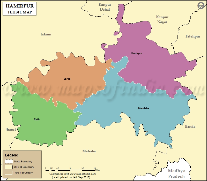 Tehsil Map of Hamirpur