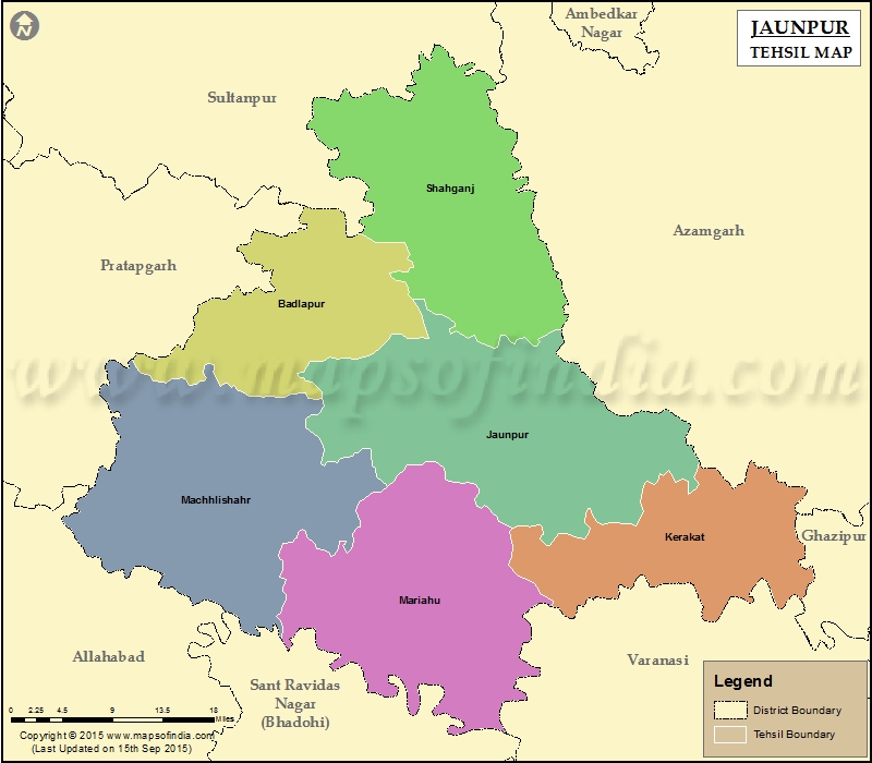 Tehsil Map of Jaunpur