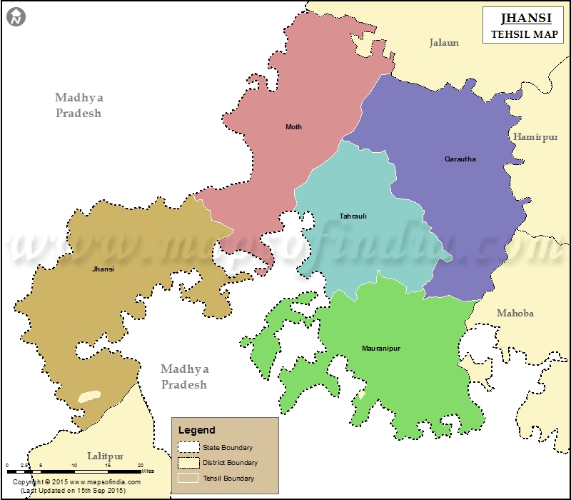 Tehsil Map of Jhansi