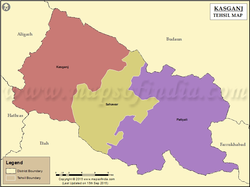 Tehsil Map of Kanshiram Nagar