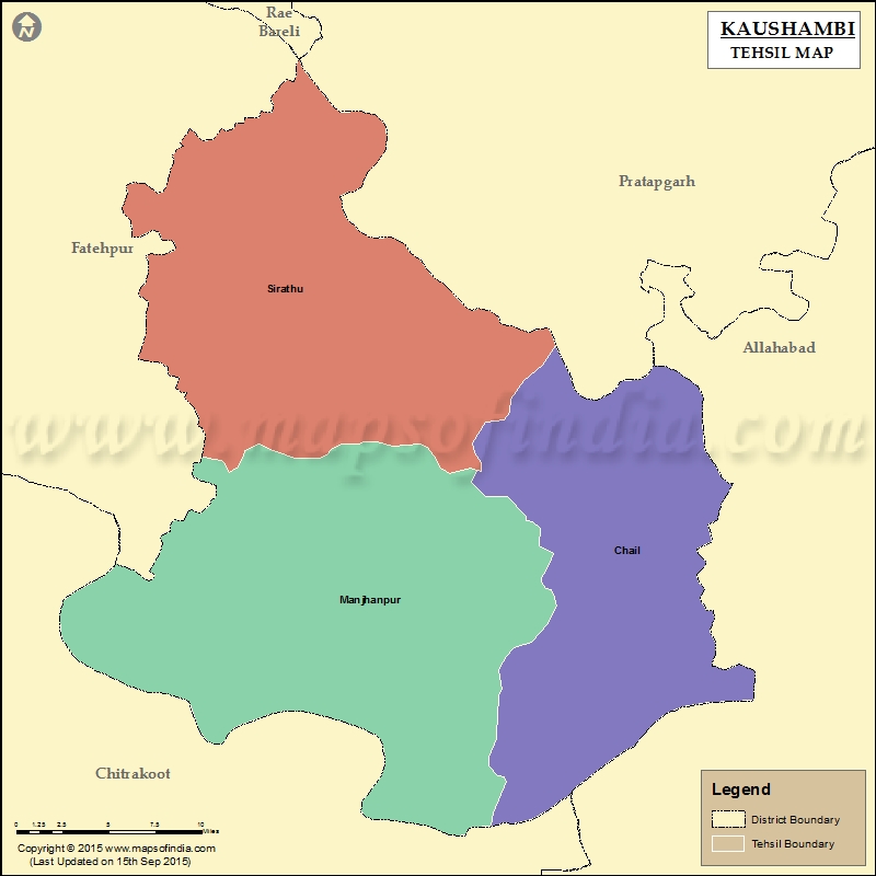 Tehsil Map of Kaushambi