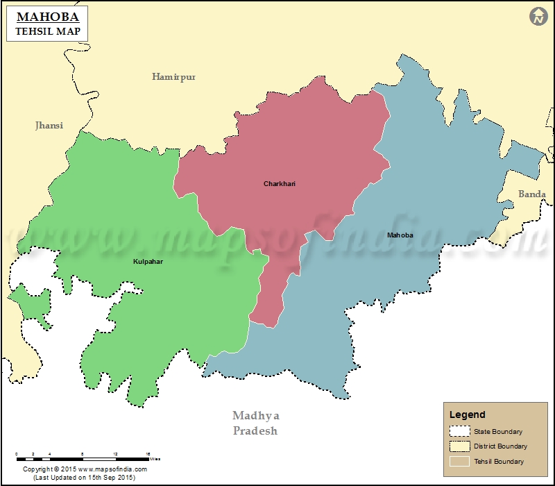 Tehsil Map of Mahoba