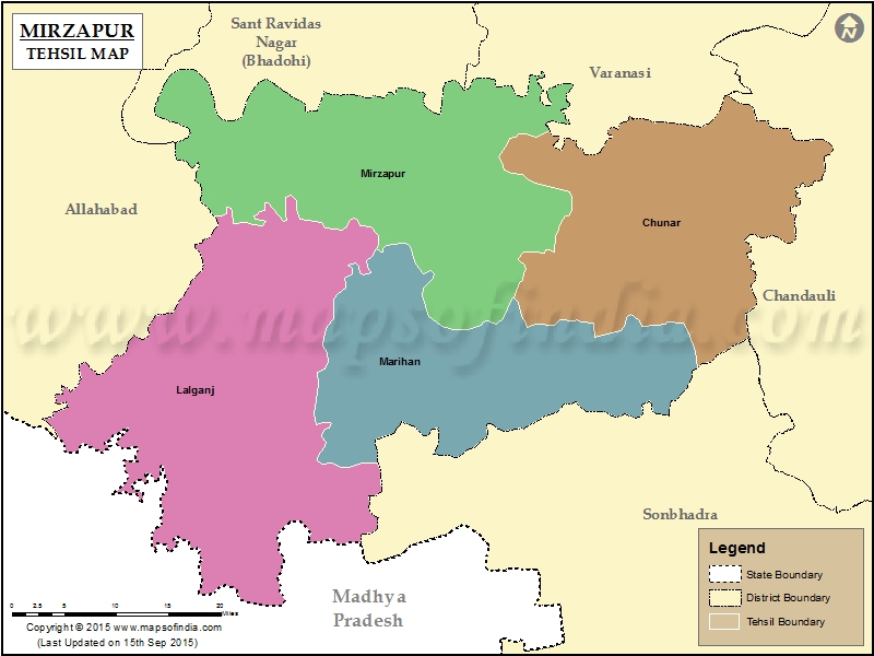 Tehsil Map of Mirzapur