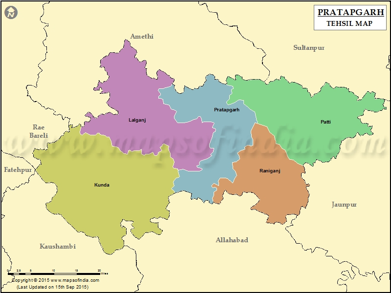 Tehsil Map of Pratapgarh