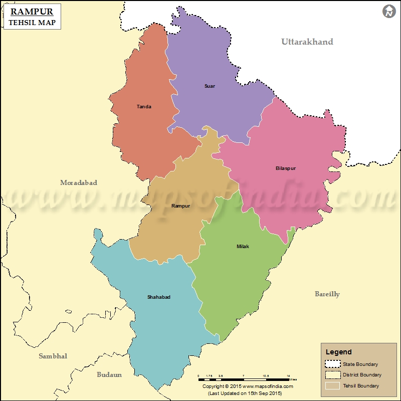 Tehsil Map of Rampur