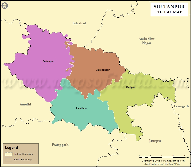Tehsil Map of Sultanpur