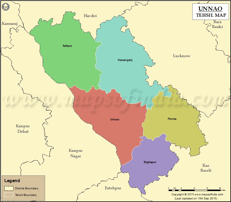 Tehsil Map of Unnao