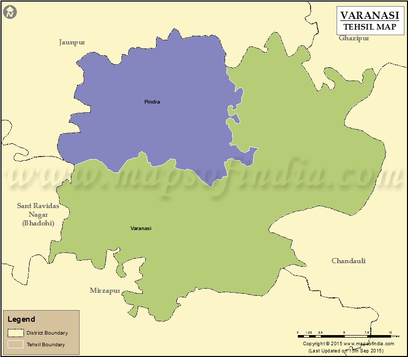 Tehsil Map of Varanasi