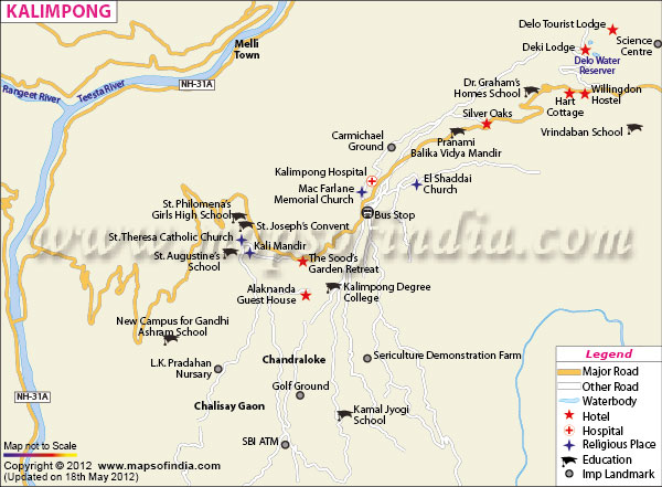 Kalimpong City Map