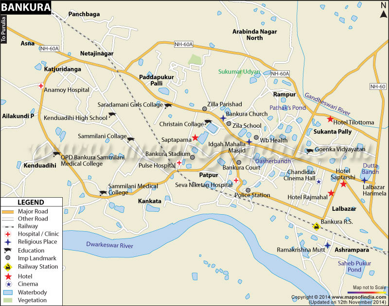 Bankura City Map