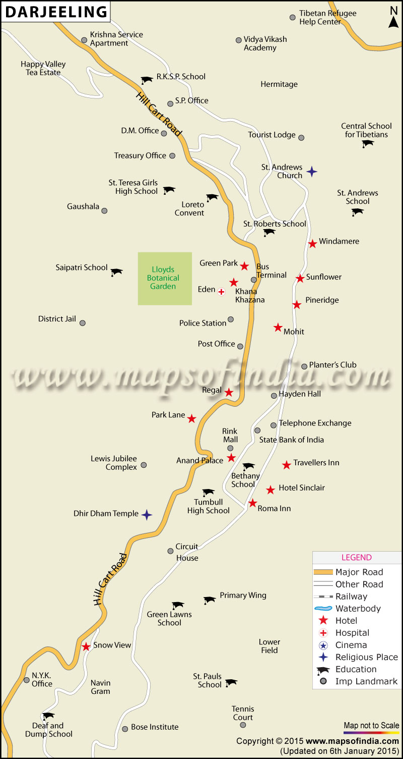 Darjeeling City Map