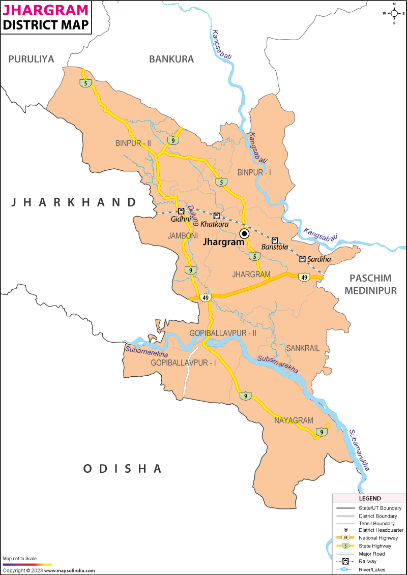 District Map of Kalimpong