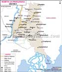 North 24 Parganas District Map
