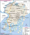 South 24 Parganas District Map