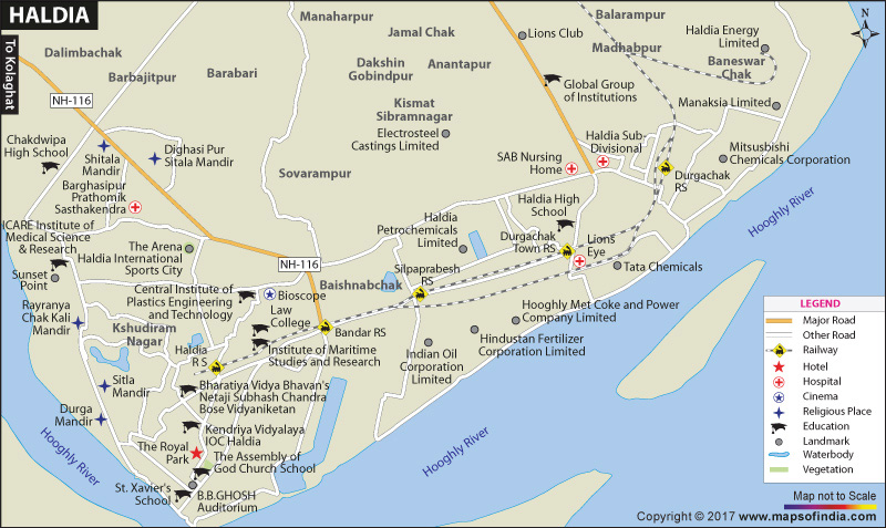 Haldia City Map
