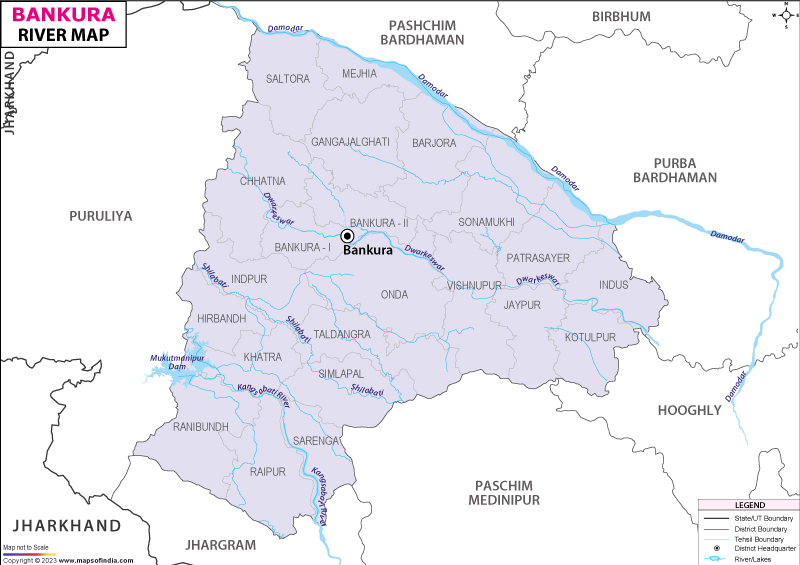 River Map of Bankura
